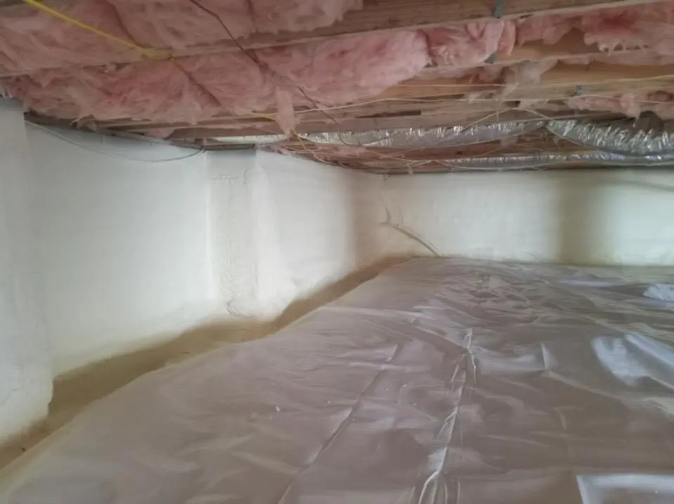 Crawl space encapsulation with closed-cell spray foam for Spray Foam Roofing in Coeur d'Alene